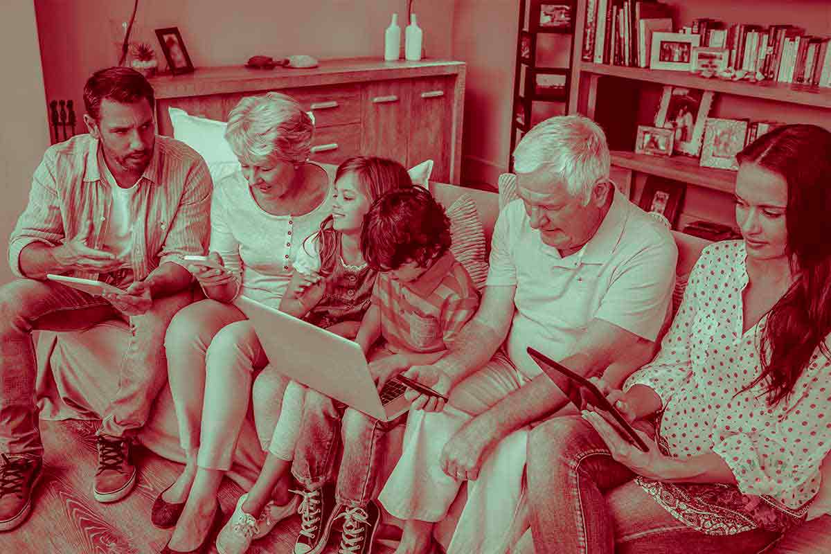 Familia Extensa con abuelos
